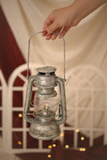 Vintage silver LED lantern