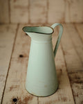 Turquoise zinc jug. Antique. Renata