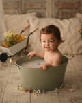 Telmo oval milk bath basin (2 colors)
