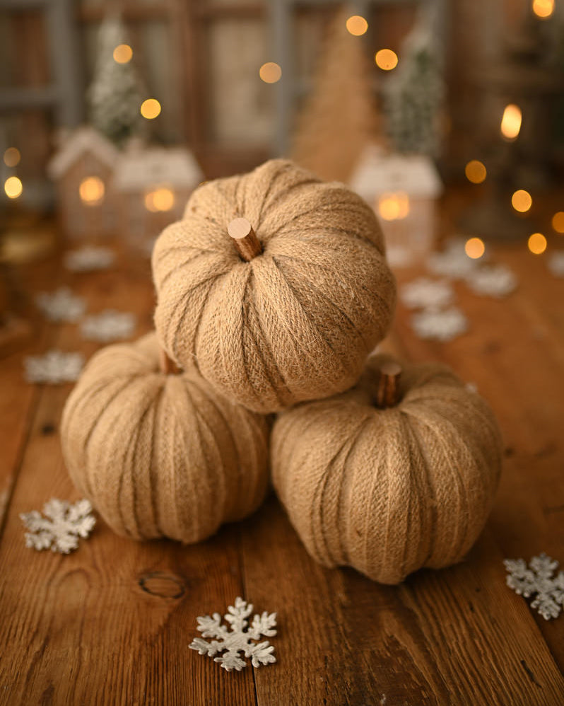 Crochet White Pumpkin