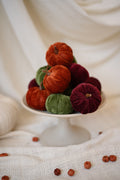 Mini Velvet Pumpkins