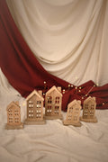 Decorative wooden Christmas house 
