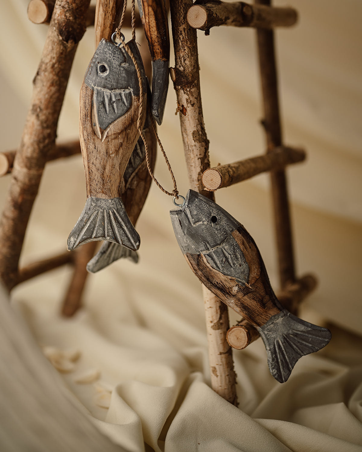 Blue Wood Fish