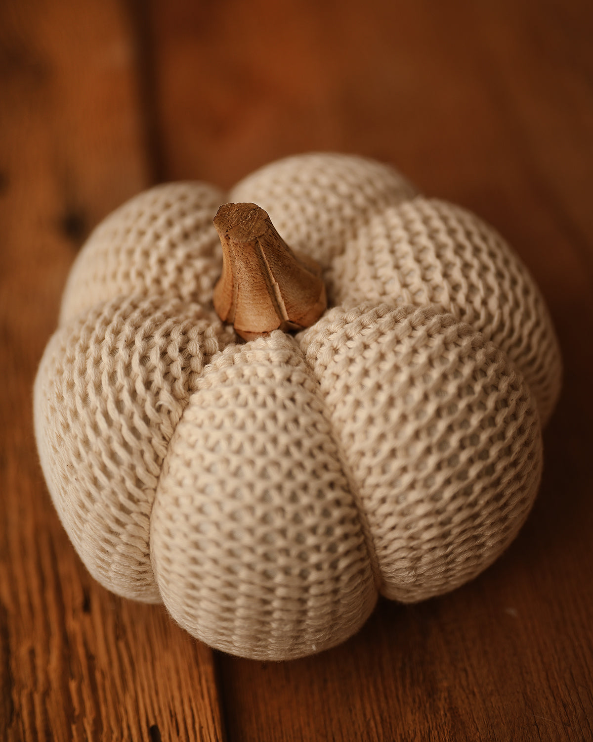 Crochet White Pumpkin