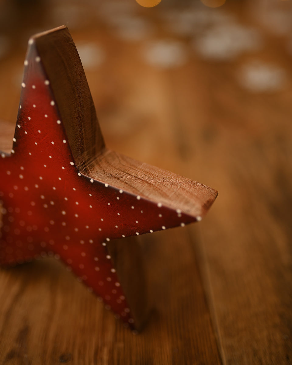 Rustic wooden star