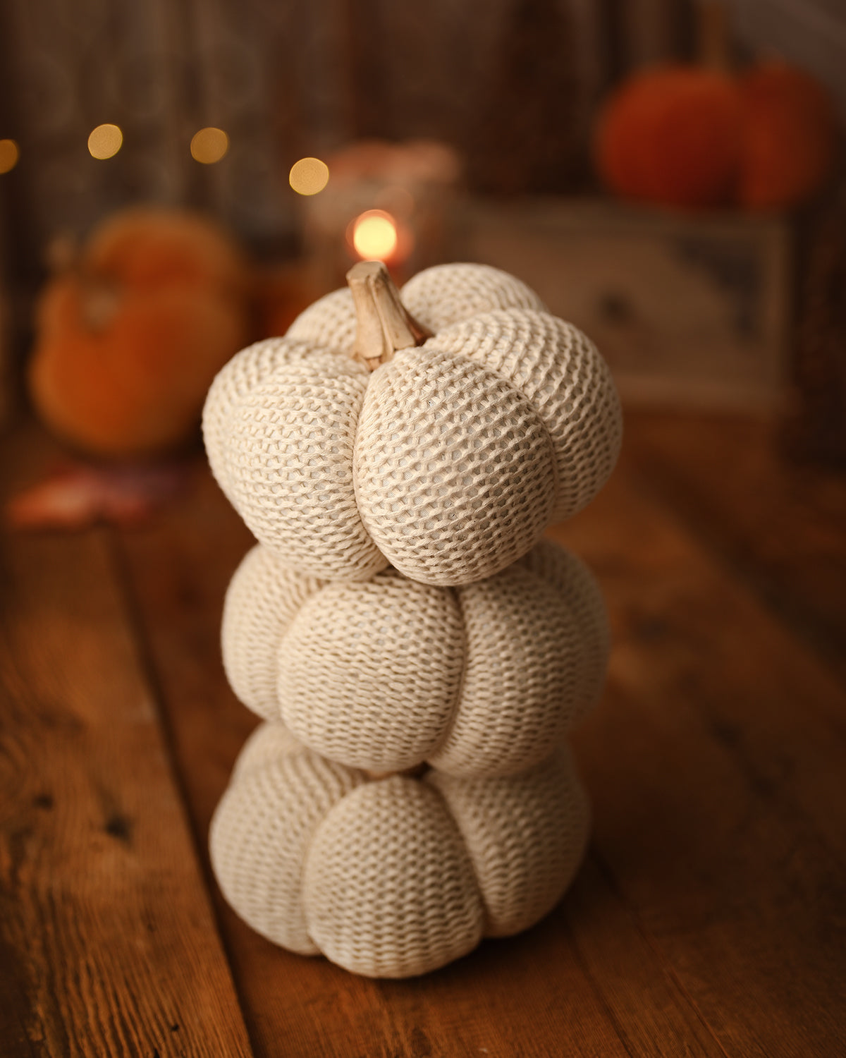 Crochet White Pumpkin