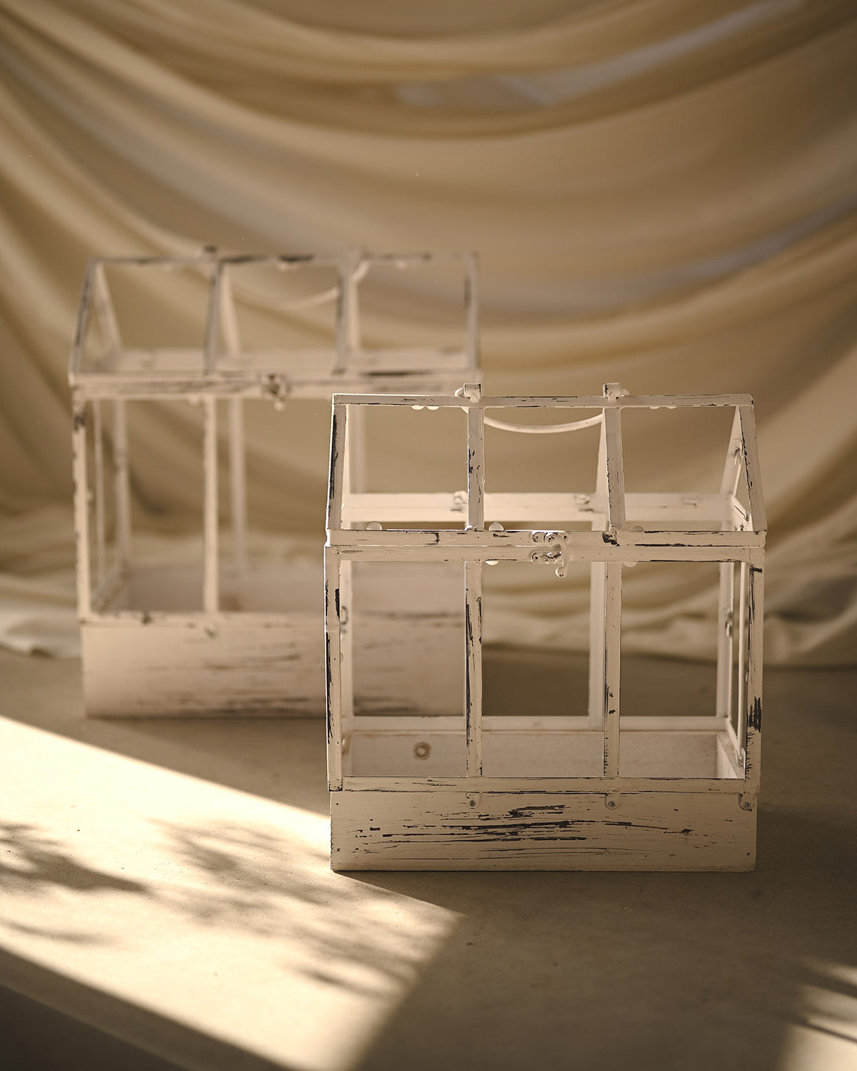 Metal and wood greenhouse
