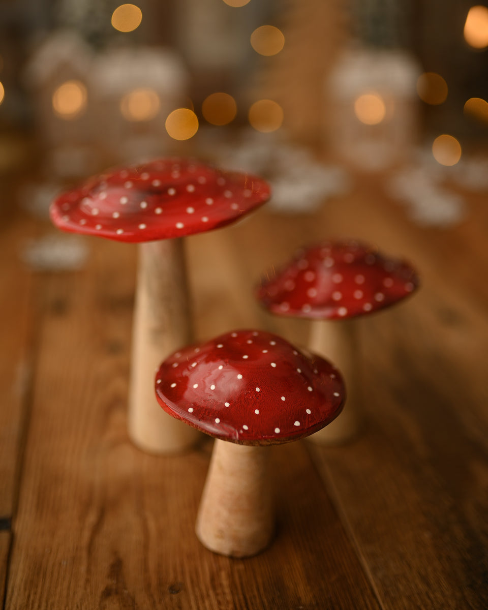 Blas - Dotted wooden mushrooms