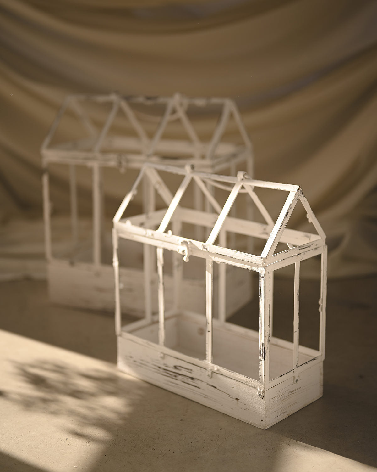 Metal and wood greenhouse