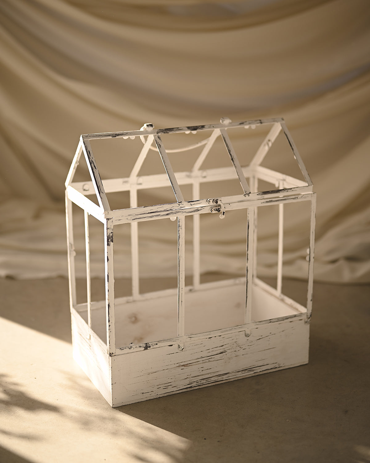 Metal and wood greenhouse