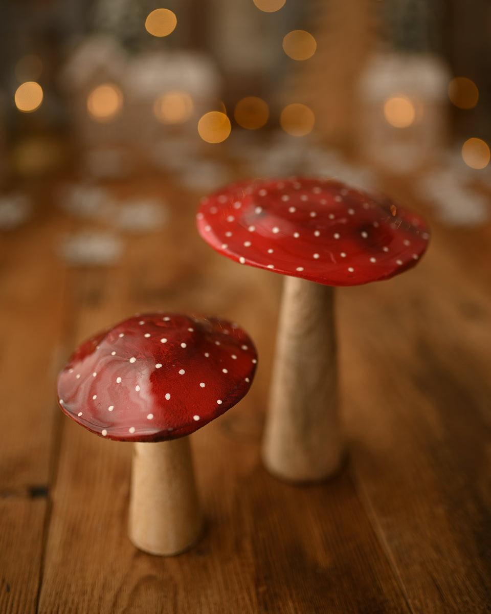 Blas - Dotted wooden mushrooms