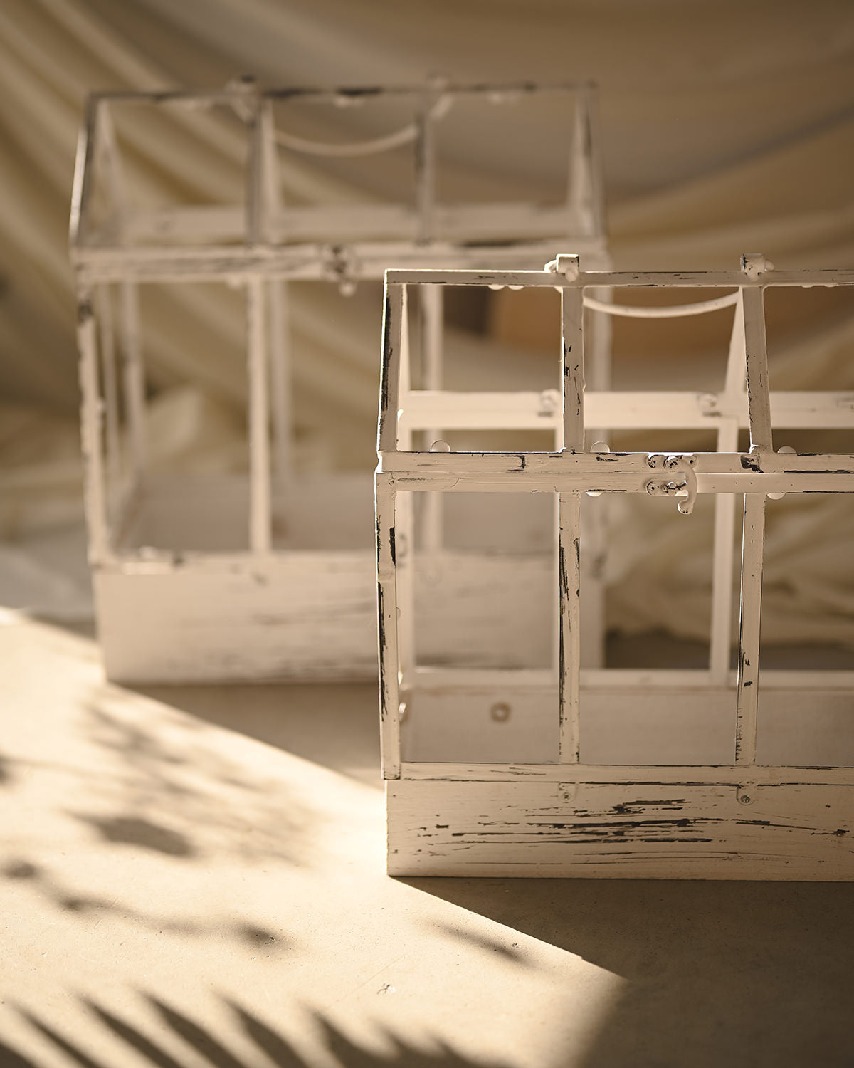 Metal and wood greenhouse