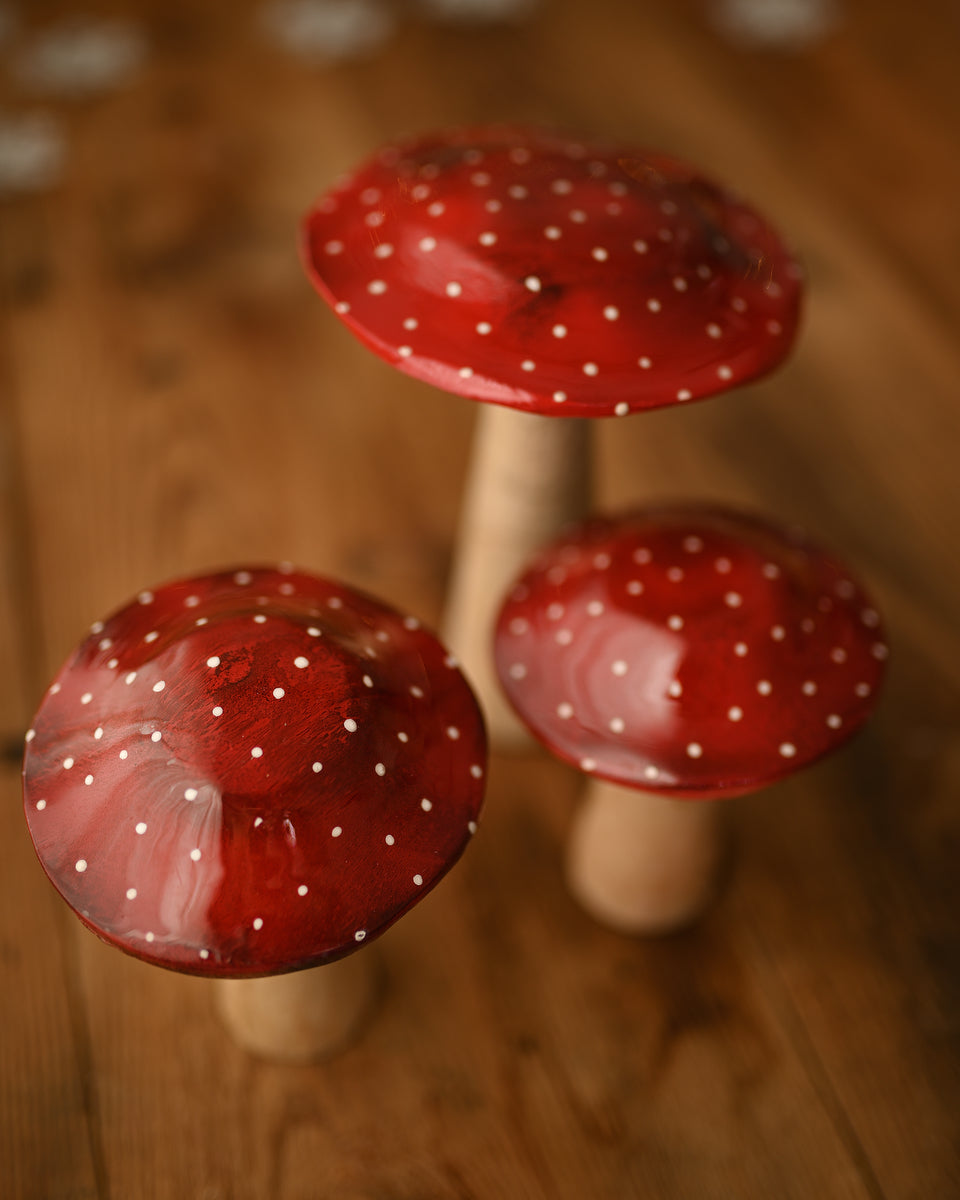 Blas - Dotted wooden mushrooms