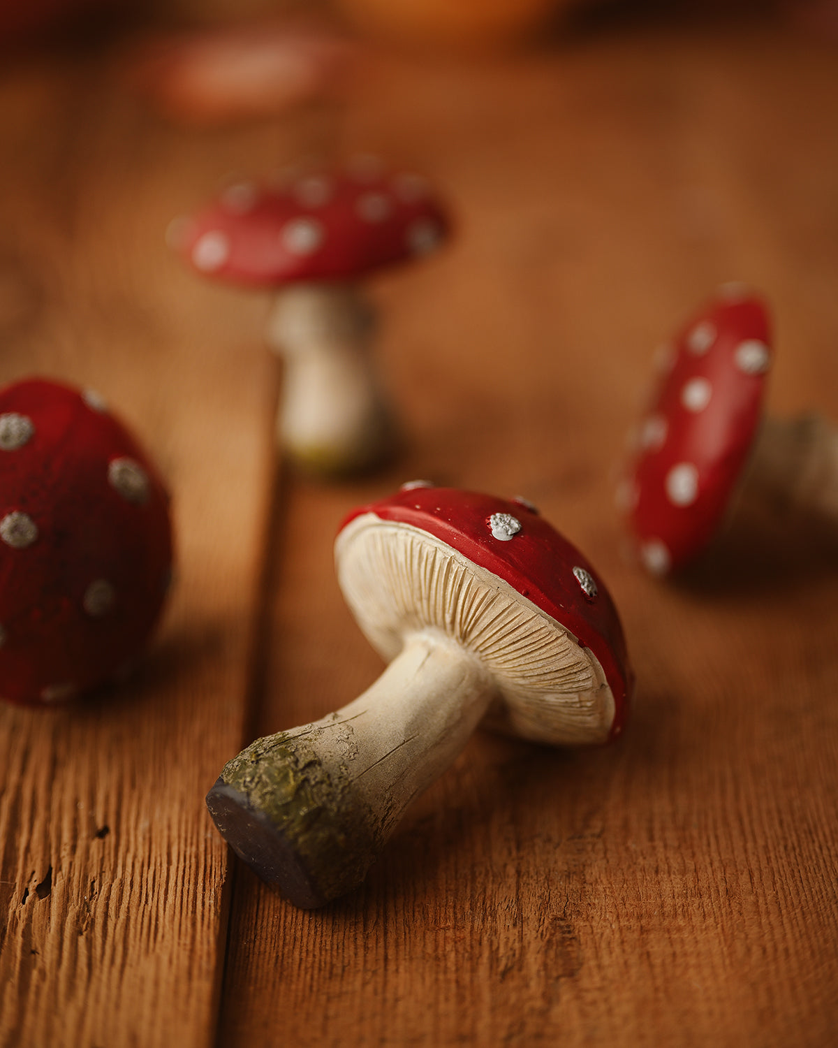 Mini Red Mushrooms - Pack of 2