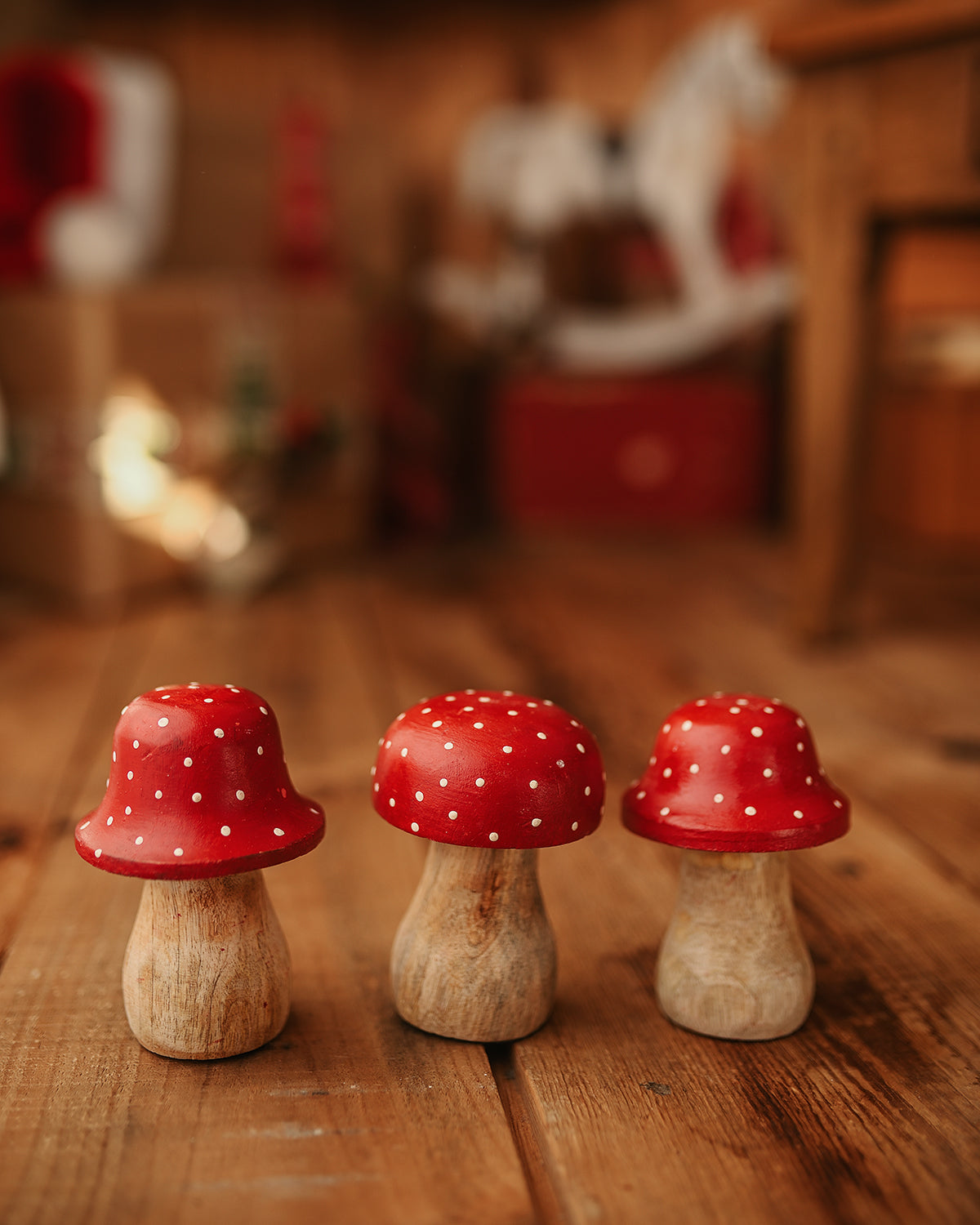 Small mushroom trio