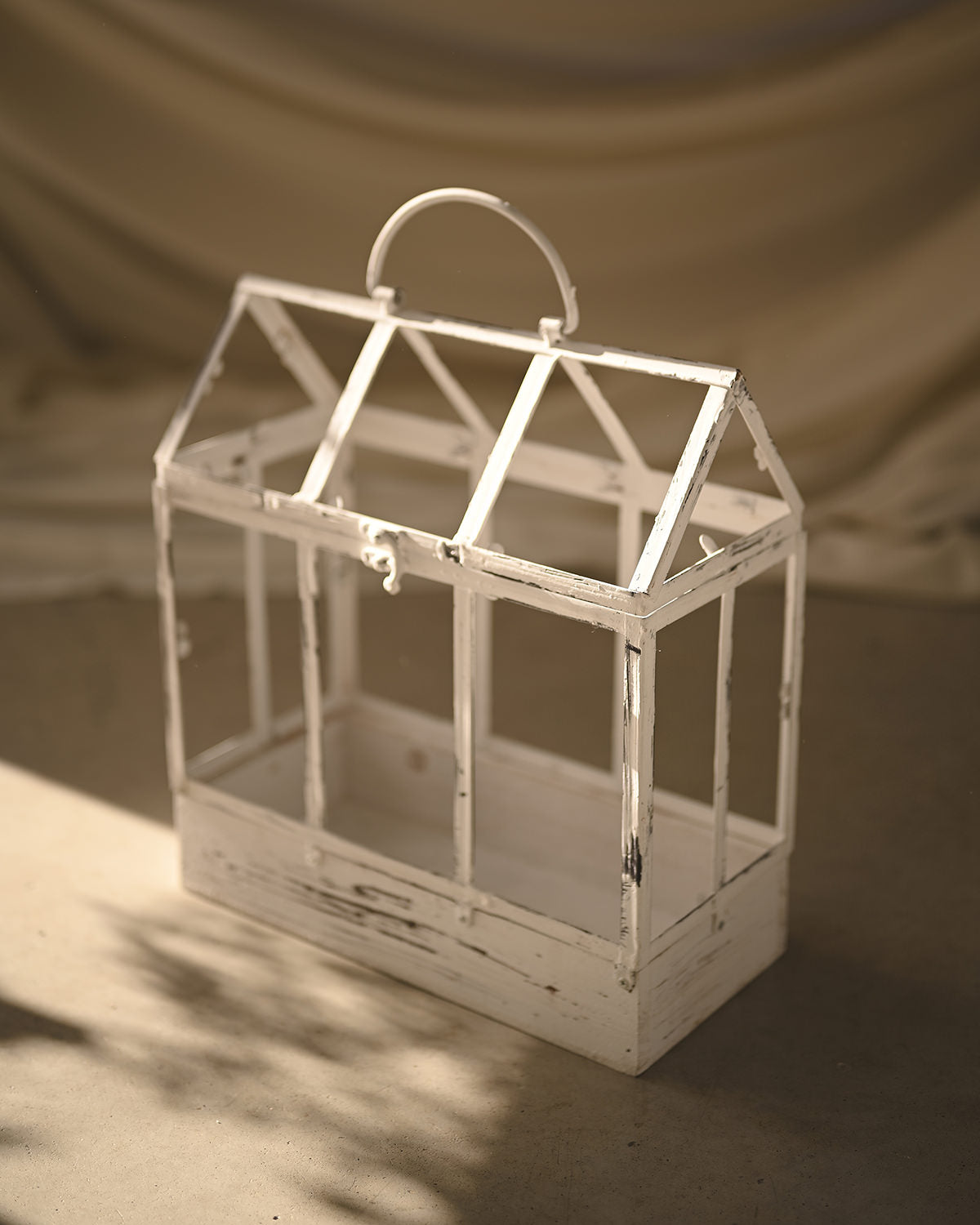 Metal and wood greenhouse