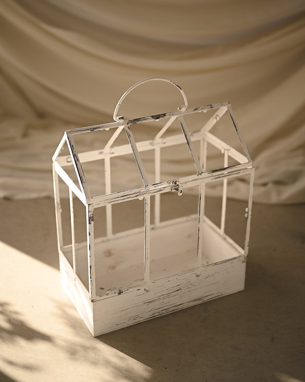 Metal and wood greenhouse