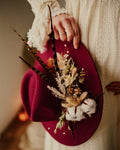 Boho hat with flowers - Alicia