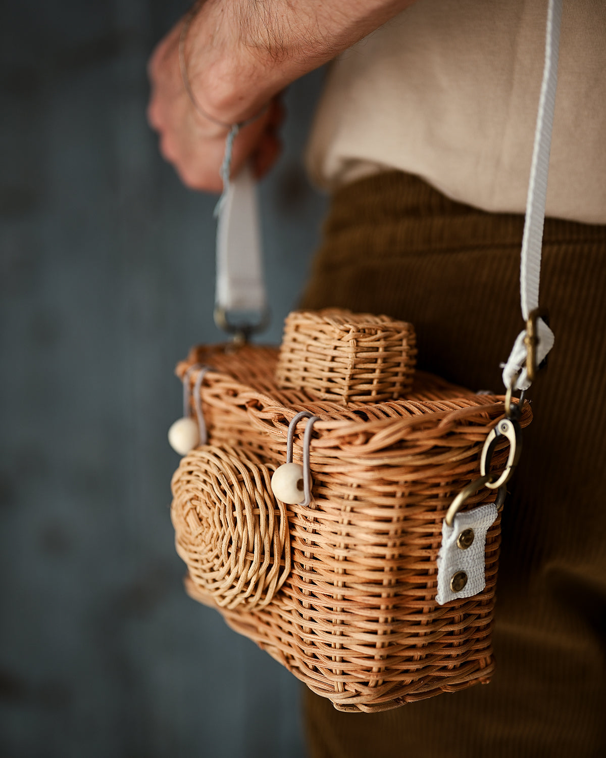Guille - Rattan Toy Bag Camera